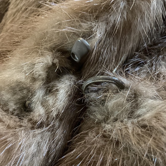 A. Hackman Furs VTG Mink Fur Coat With Beautiful Embroidered Stitching Inside - Picture 3 of 13